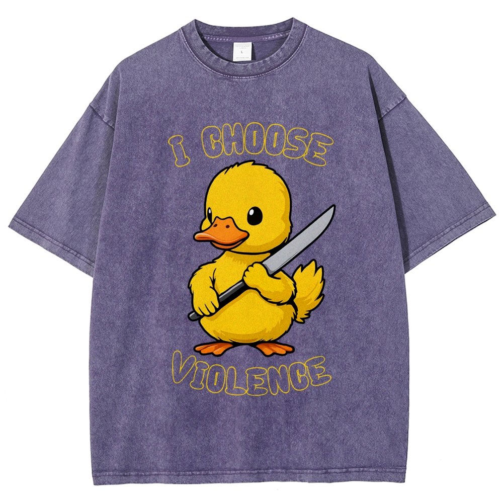I Choose Violence Vintage Distressed T-shirt
