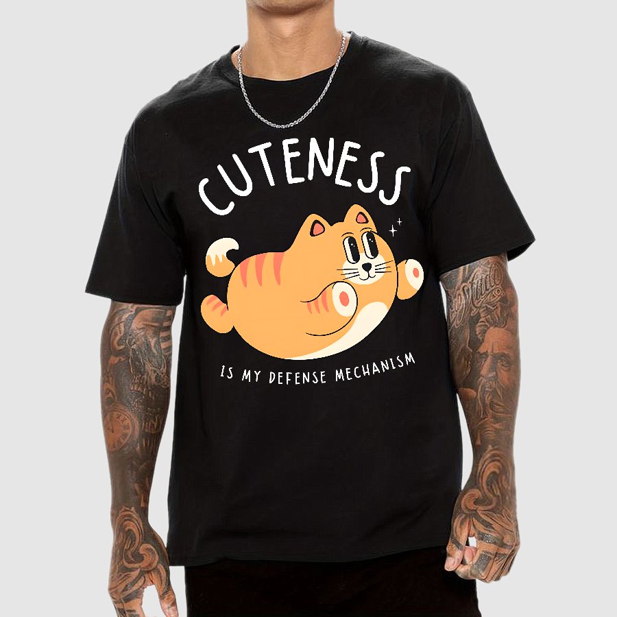 Cuteness is My Defense Mechanism Geek T-Shirt