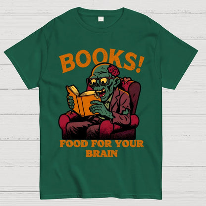 Books! Food For Your Brain Geek T-Shirt