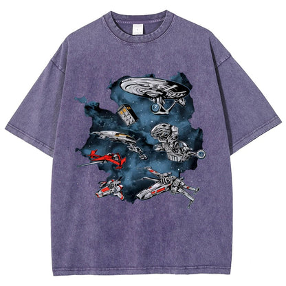 Ultimate Space Fleet Vintage Distressed T-shirt