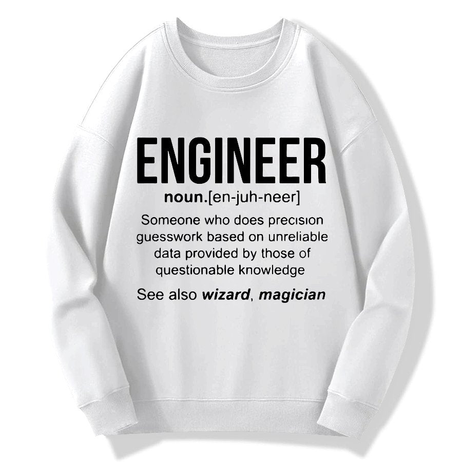 Engineer Geek Cotton Sweatshirt