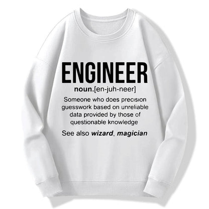 Engineer Geek Cotton Sweatshirt