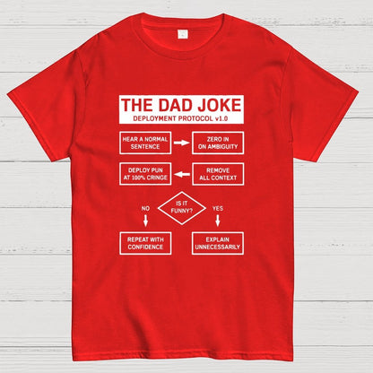 Dad Jokes Cringe Deployment Protocol Geek T-Shirt