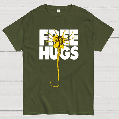 Free Hugs Alien Geek T-Shirt