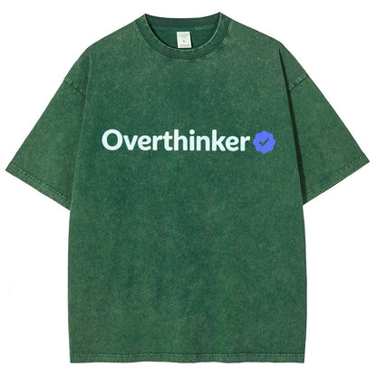 Certified Overthinker Vintage Distressed T-shirt