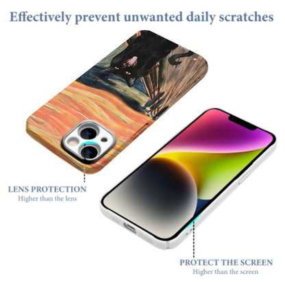 Black Cat Screams Phone Cases