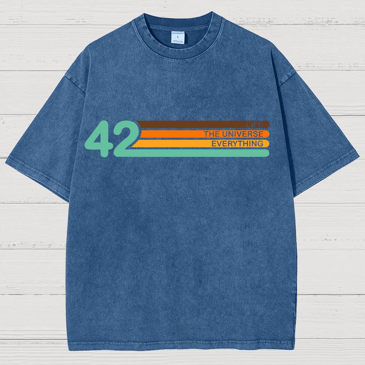 42  Life The Universe And Everything Vintage Distressed T-shirt