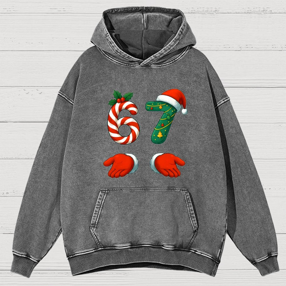 67 Christmas Vintage Distressed Hoodie