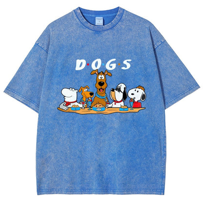 Dog Vintage Distressed T-shirt