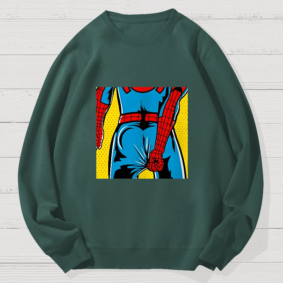 Funny Back Geek Cotton Sweatshirt