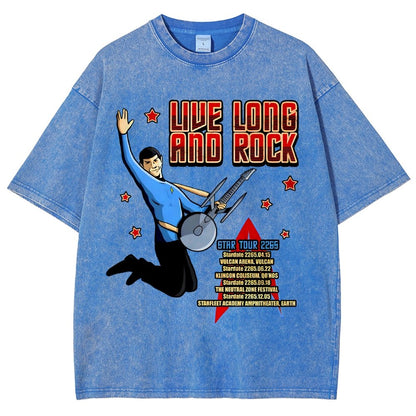Live Long and Roll Vintage Distressed T-shirt
