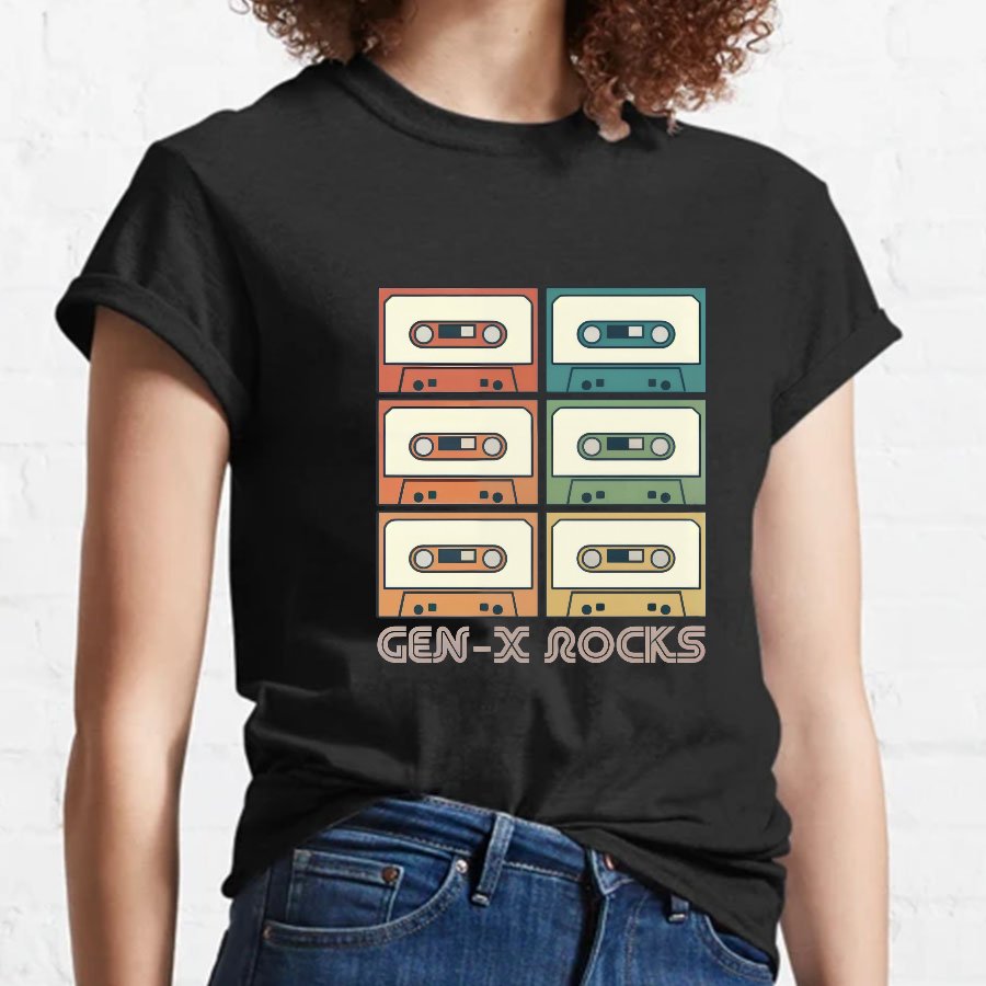Retro Generation X - Gen X Raised On Hose Water And Neglect Geeky T-Shirt