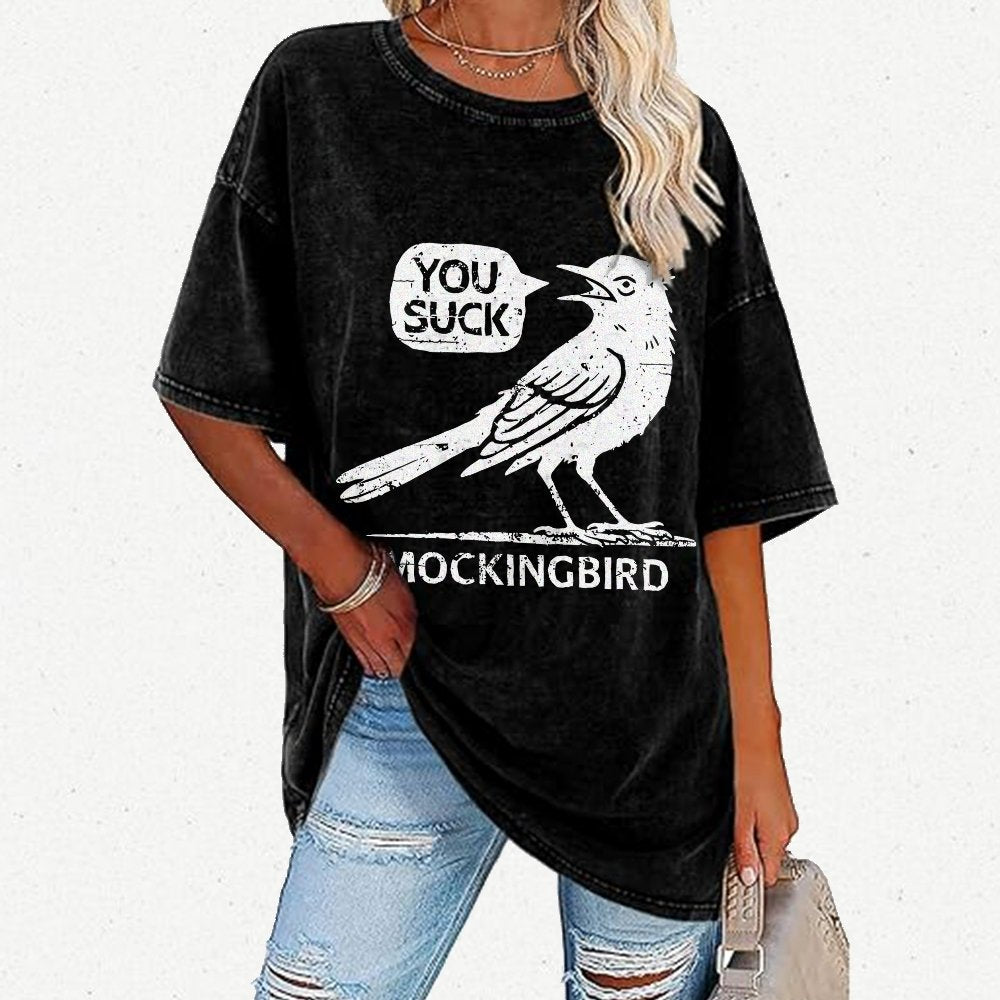Mockingbird Vintage Distressed T-shirt