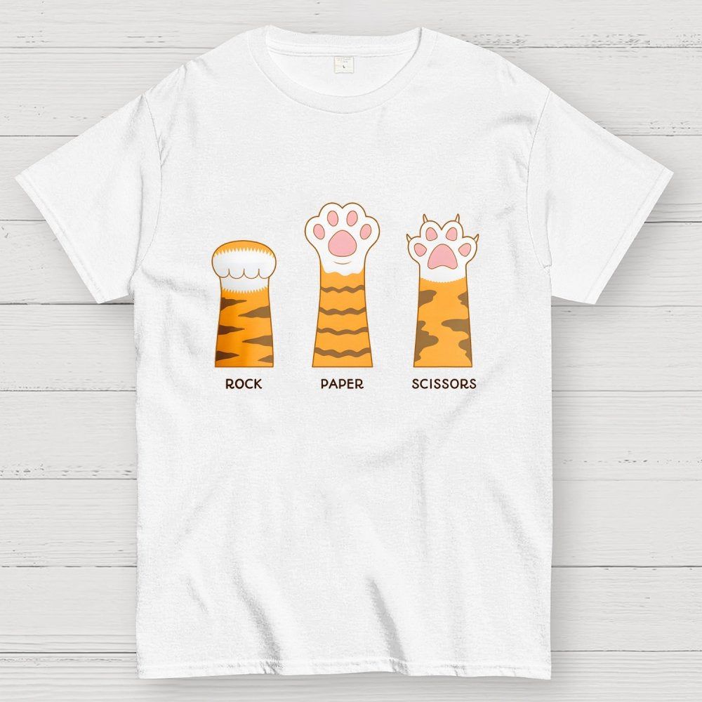 Rock Paper Scissors Purrfect Geek T-Shirt