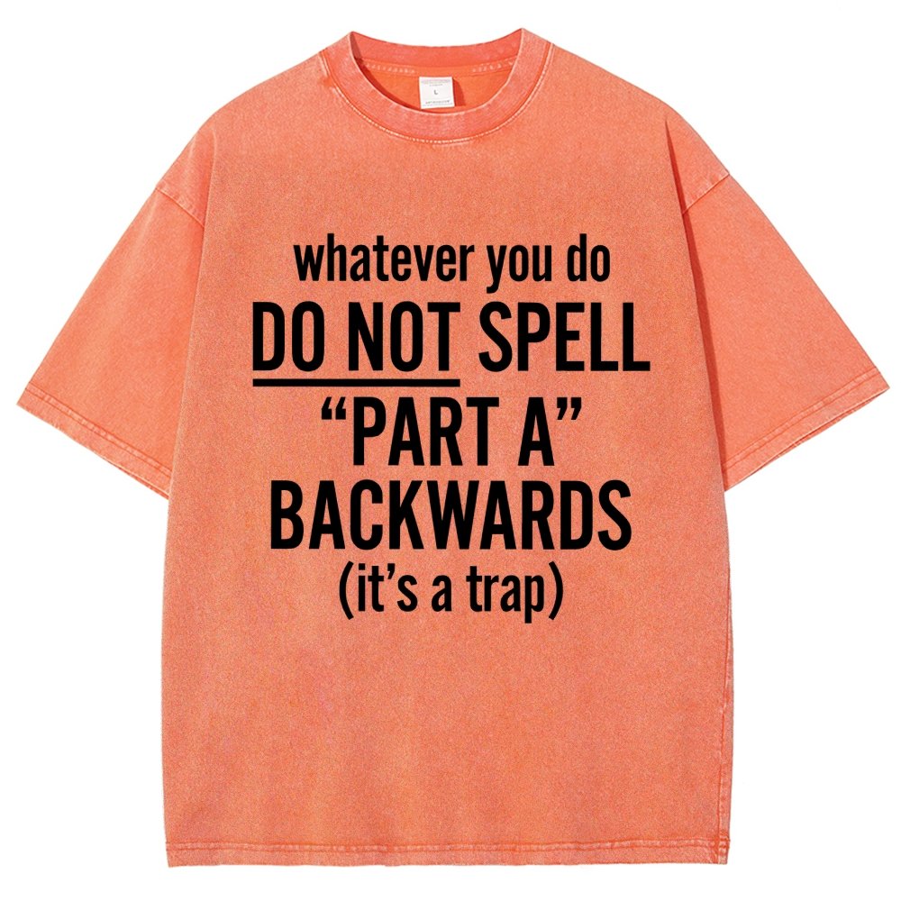 Part A Backwards Vintage Distressed T-shirt