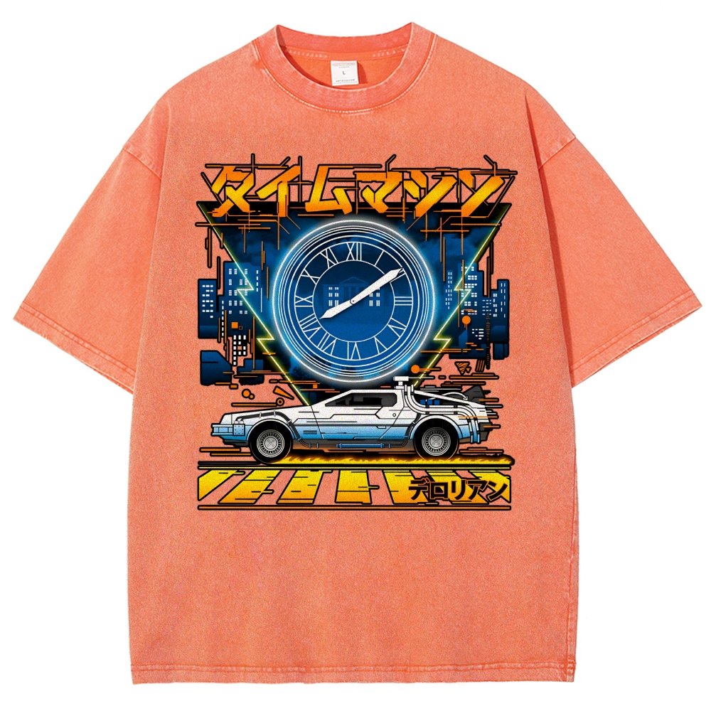 Time Machine Vintage Distressed T-shirt