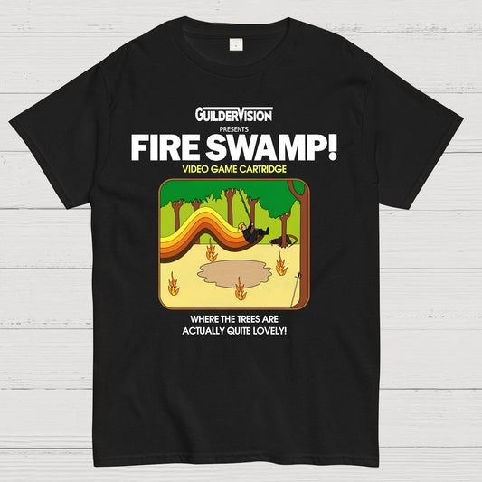 Retro Blazing Swamp Geek T-Shirt