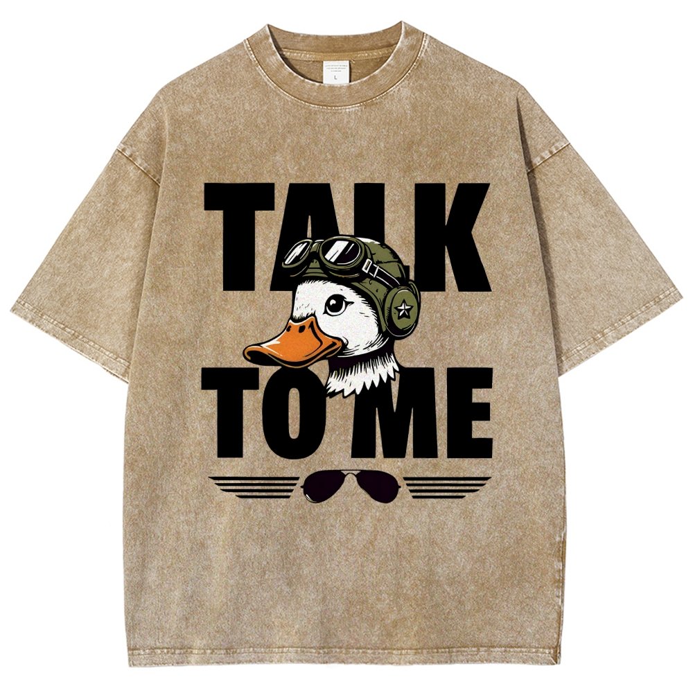 Talk To Me. Vintage Distressed T-shirt