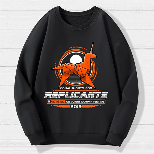 Equal Rights for Synthetic Beings Geek Cotton Sweatshirt