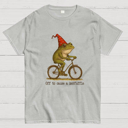Off To Cause A Kerfuffle Frog Geek T-Shirt