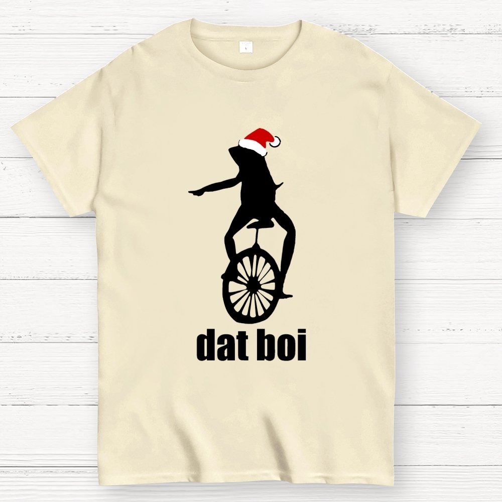 Christmas Here Comes Dat Boi Waddup Meme Geek T-Shirt