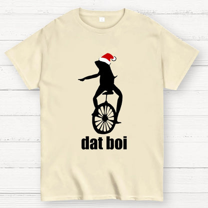 Christmas Here Comes Dat Boi Waddup Meme Geek T-Shirt