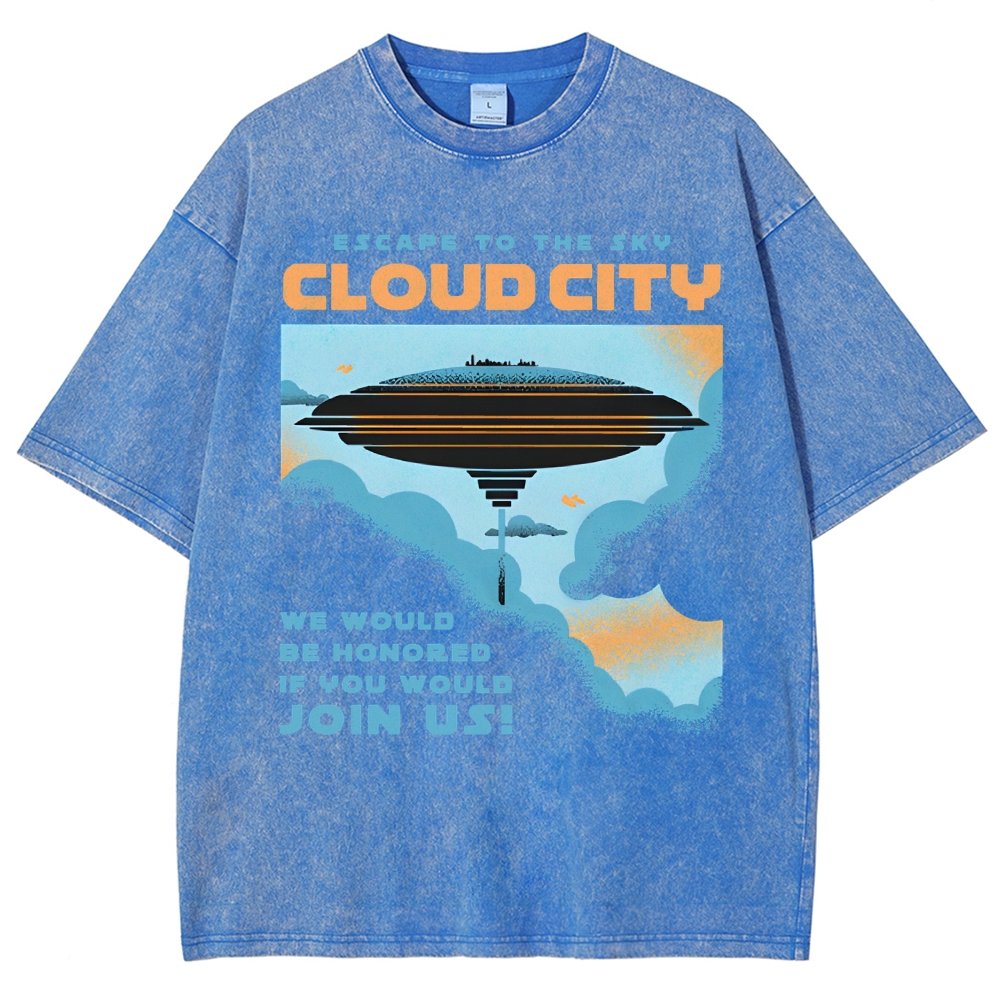 Sky City Vintage Distressed T-shirt