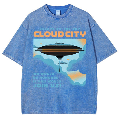 Sky City Vintage Distressed T-shirt