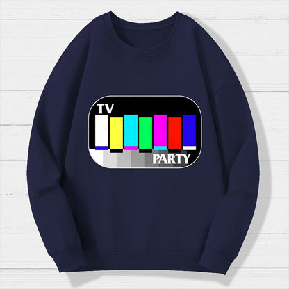 TV Party Geek Cotton Sweatshirt