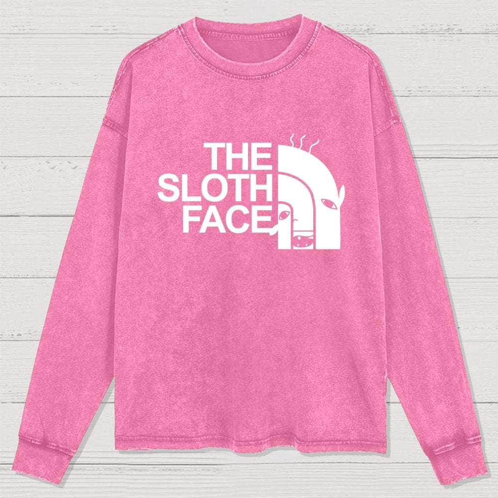 Slothface Washed Long Sleeve Tee