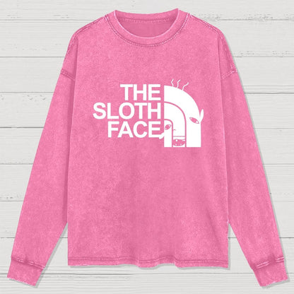 Slothface Washed Long Sleeve Tee