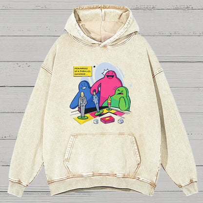 Meeples playing Board Games Vintage Distressed Hoodie