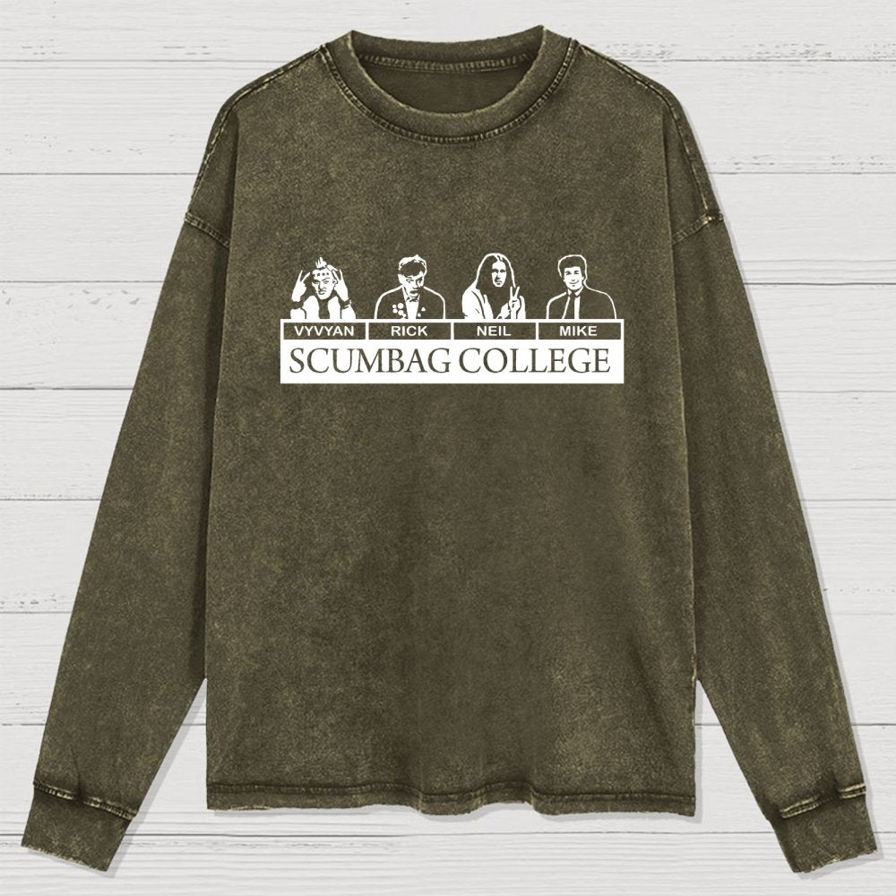 Scumbag College Washed Long Sleeve Tee