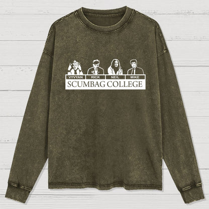 Scumbag College Washed Long Sleeve Tee