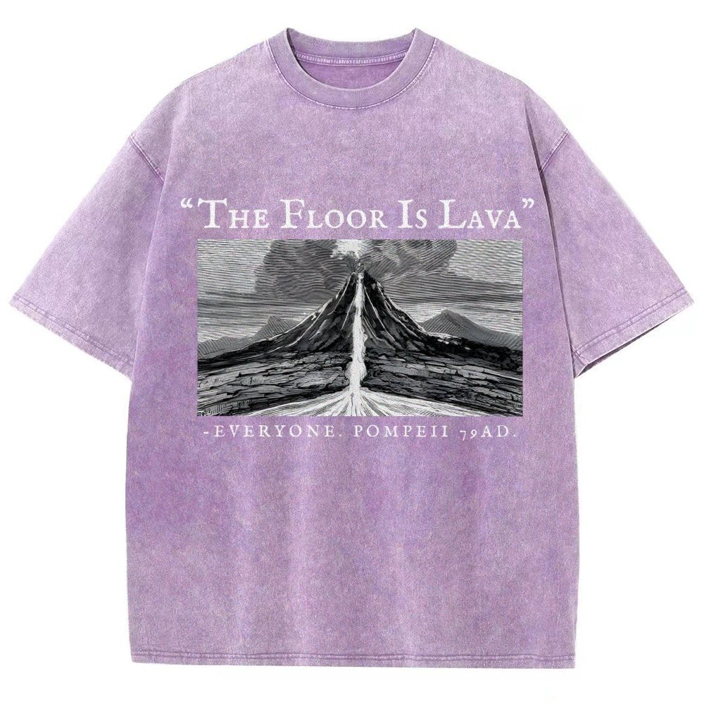 The Floor Is Lava Everyone Vintage Distressed T-shirt