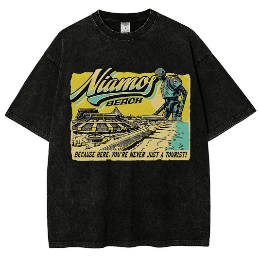 Niamos Beach Vintage Distressed T-shirt