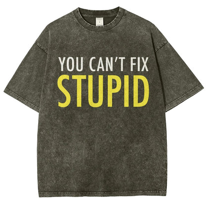 You Can’T Fix Stupid Vintage Distressed T-shirt