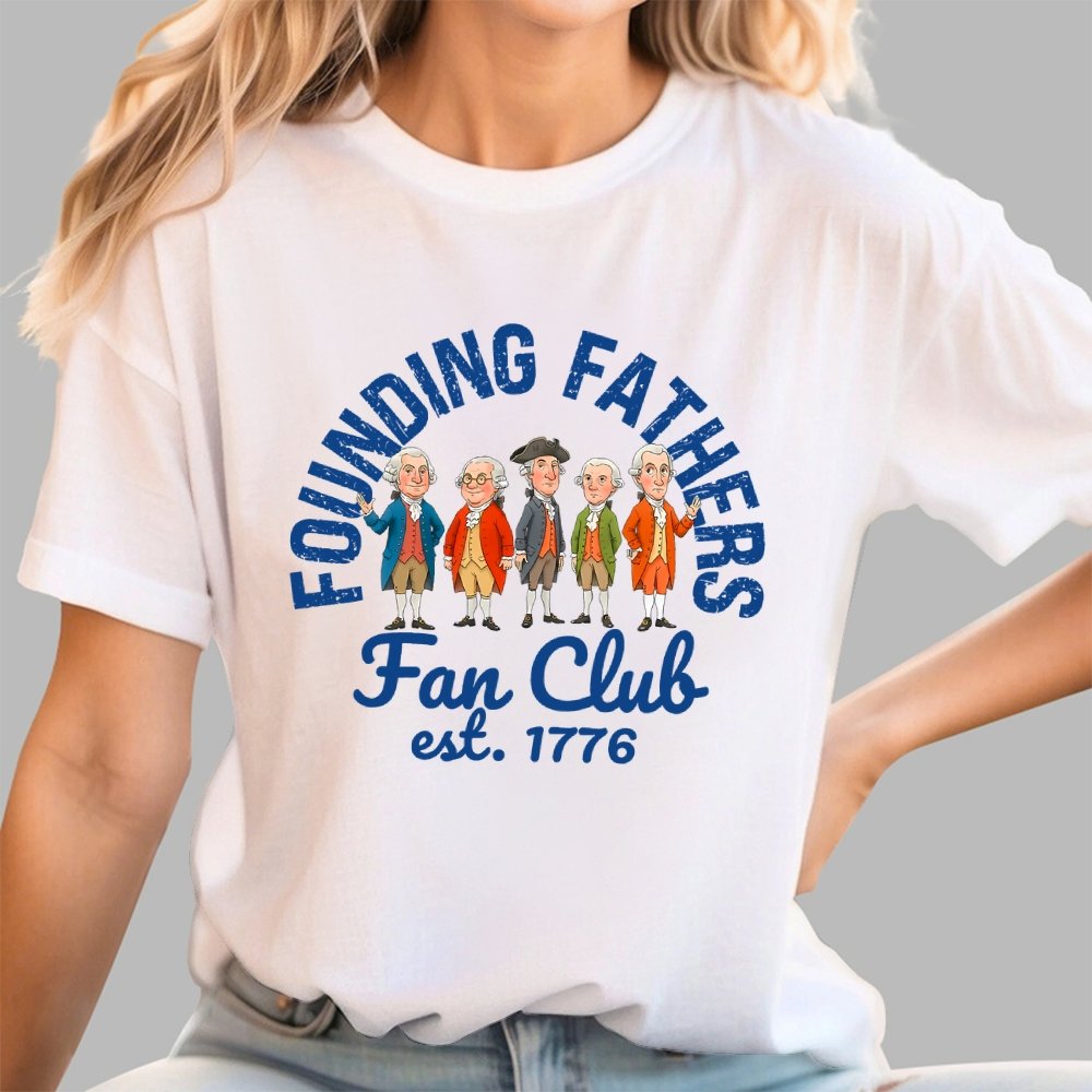 American Founding Fathers Fan Club Geek T-Shirt