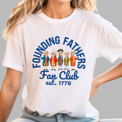 American Founding Fathers Fan Club Geek T-Shirt