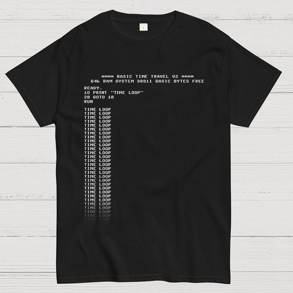 BASIC Time Travel Geek T-Shirt