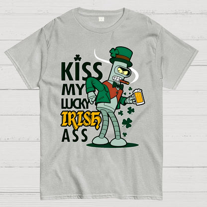 Kiss my Lucky Irish-St. Patrick's Day Geek T-Shirt