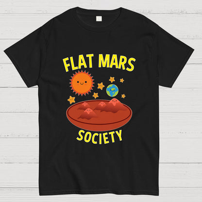 Flat Mars Society Nerdy T-Shirt