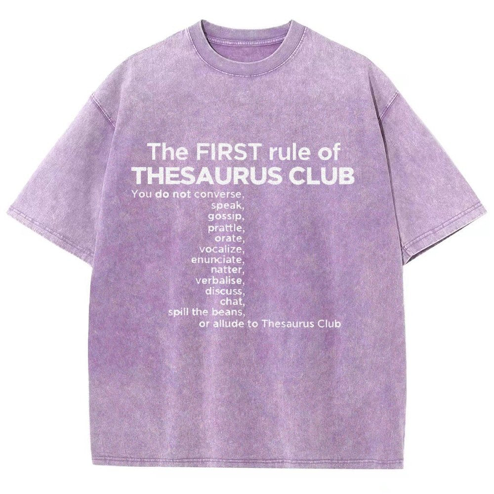 Thesaurus Club Confidential Vintage Distressed T-shirt
