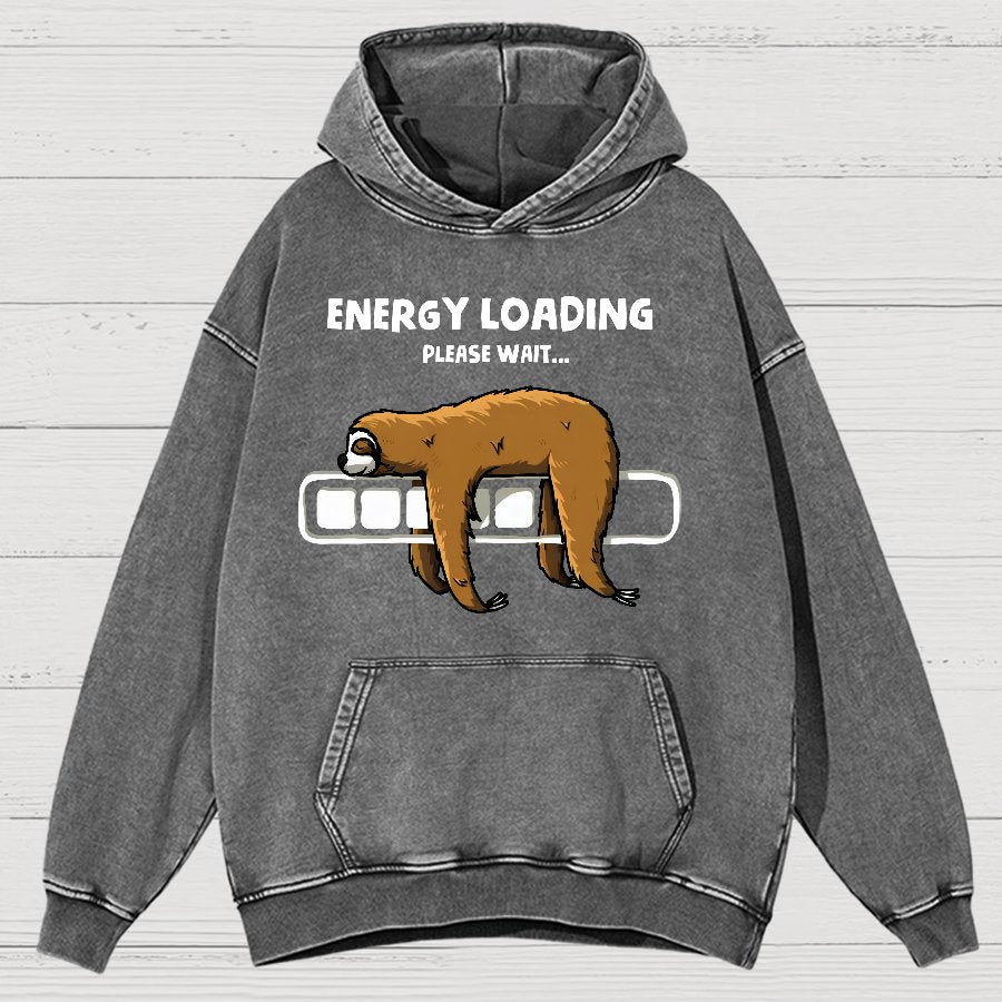 Energy Loading Vintage Distressed Hoodie