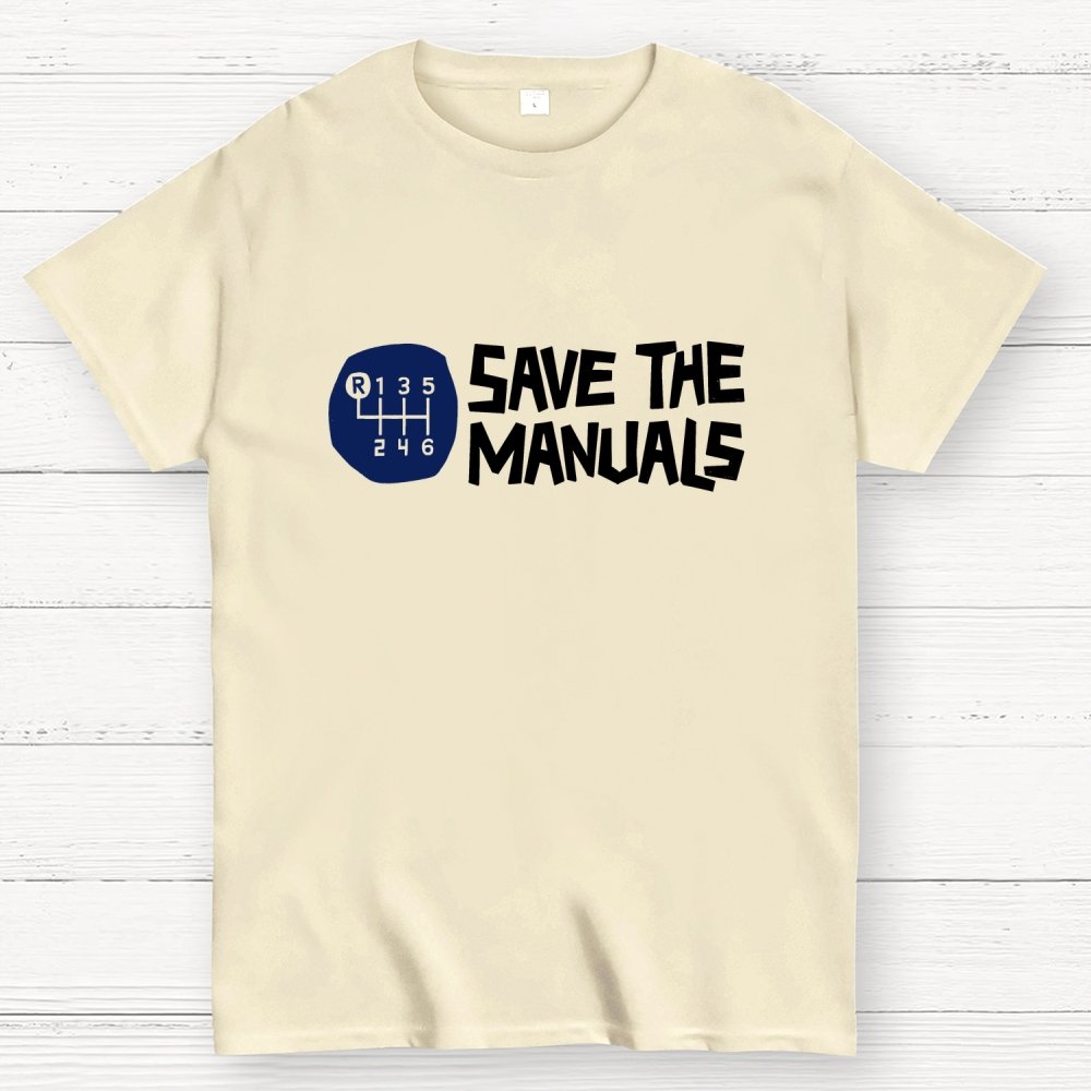 Save The Manuals Art Print Geek T-Shirt