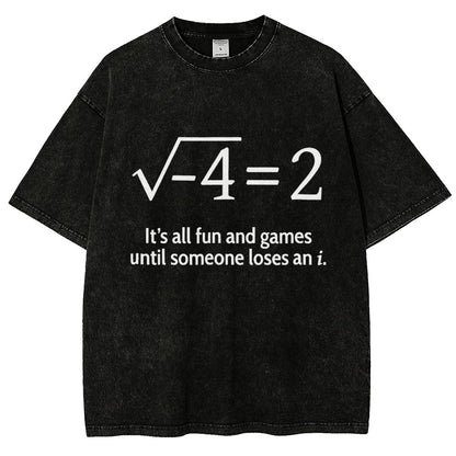 Funny Math Kids Shirt Vintage Distressed T-shirt