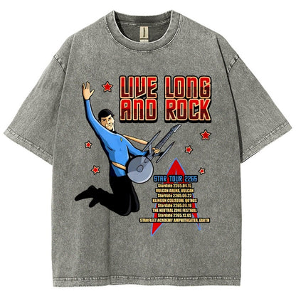Live Long and Roll Vintage Distressed T-shirt
