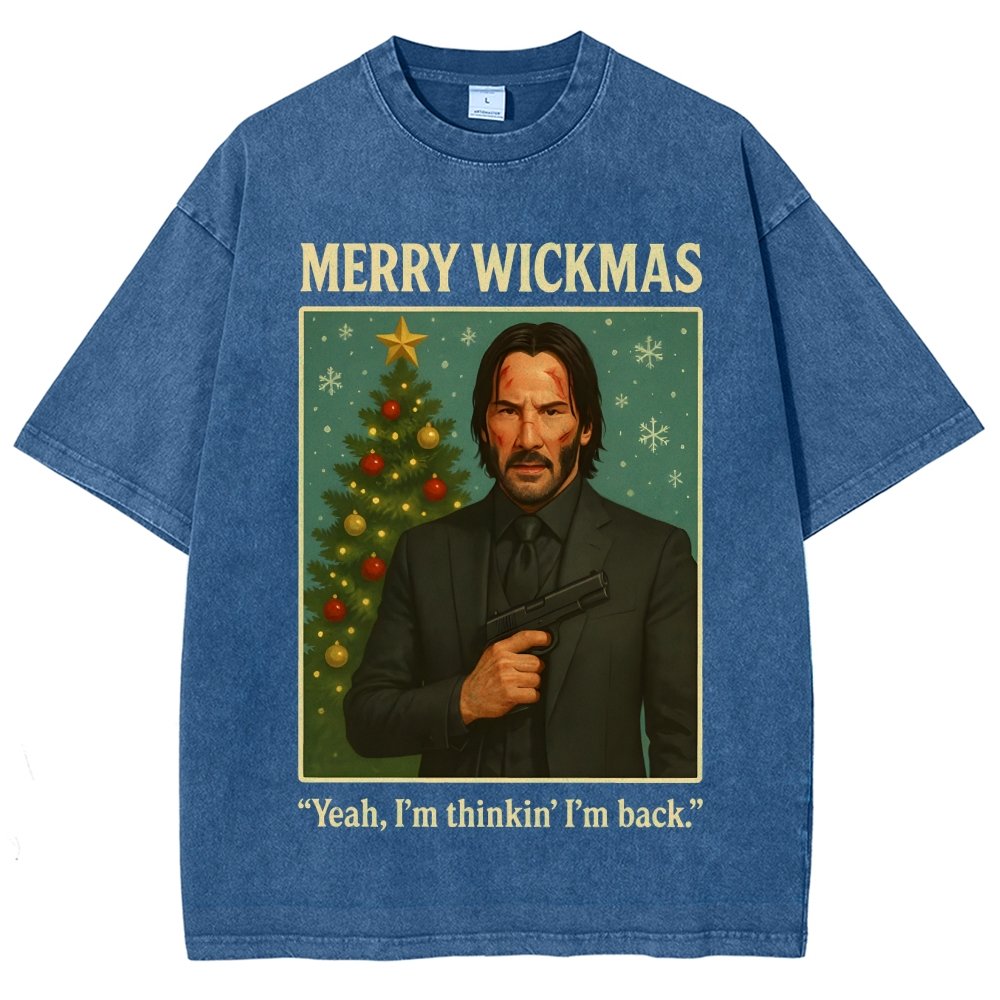 Merry Christmas Yeah, I'm Thinkin' I'm Back!  Vintage Distressed T-shirt