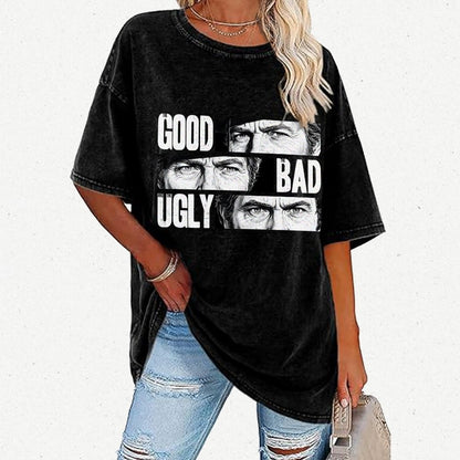 The Good The Bad The Ugly   Vintage Distressed T-shirt