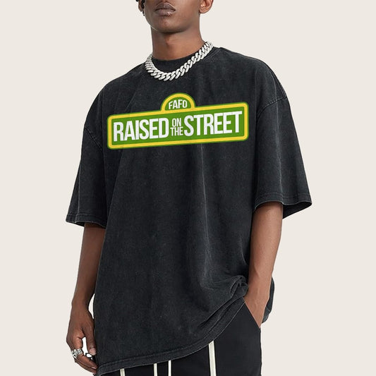 Raised On The Street Buy Now Vintage Distressed T-shirt